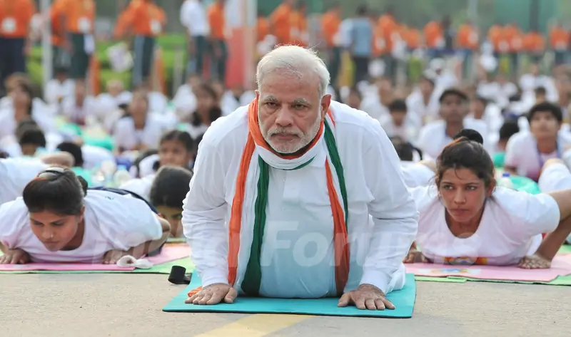 Narendra Modi Doing Yogasana!