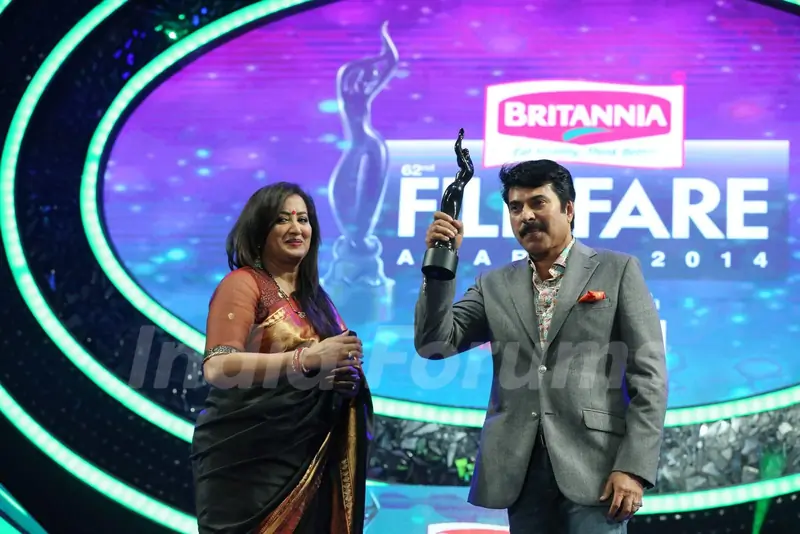 Mammootty at the 62nd South Filmfare Awards