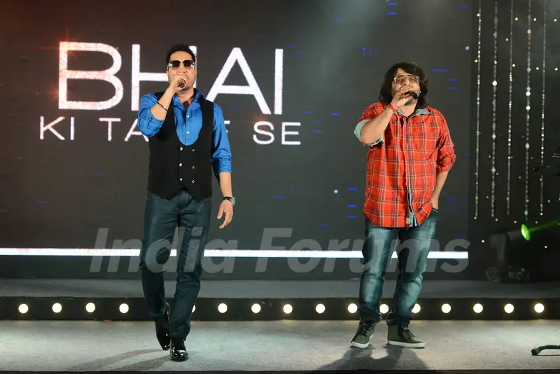 Mika Singh and Pritam at Song Launch of Bajrangi Bhaijaan