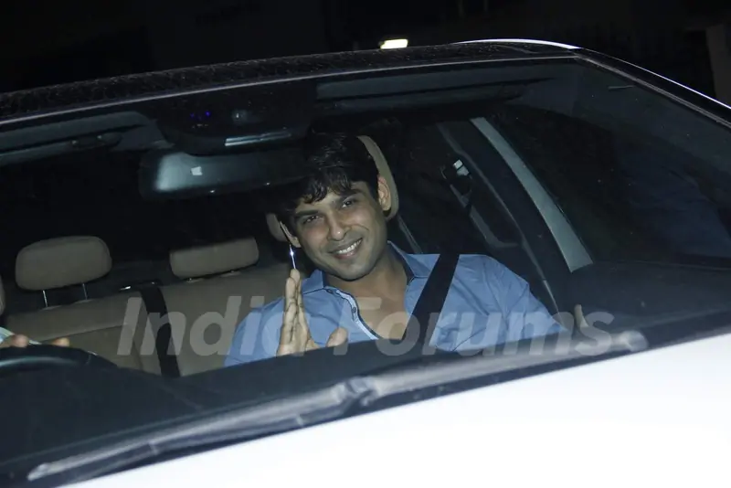 Siddharth Shukla was snapped at the Special Screening of Bahubali
