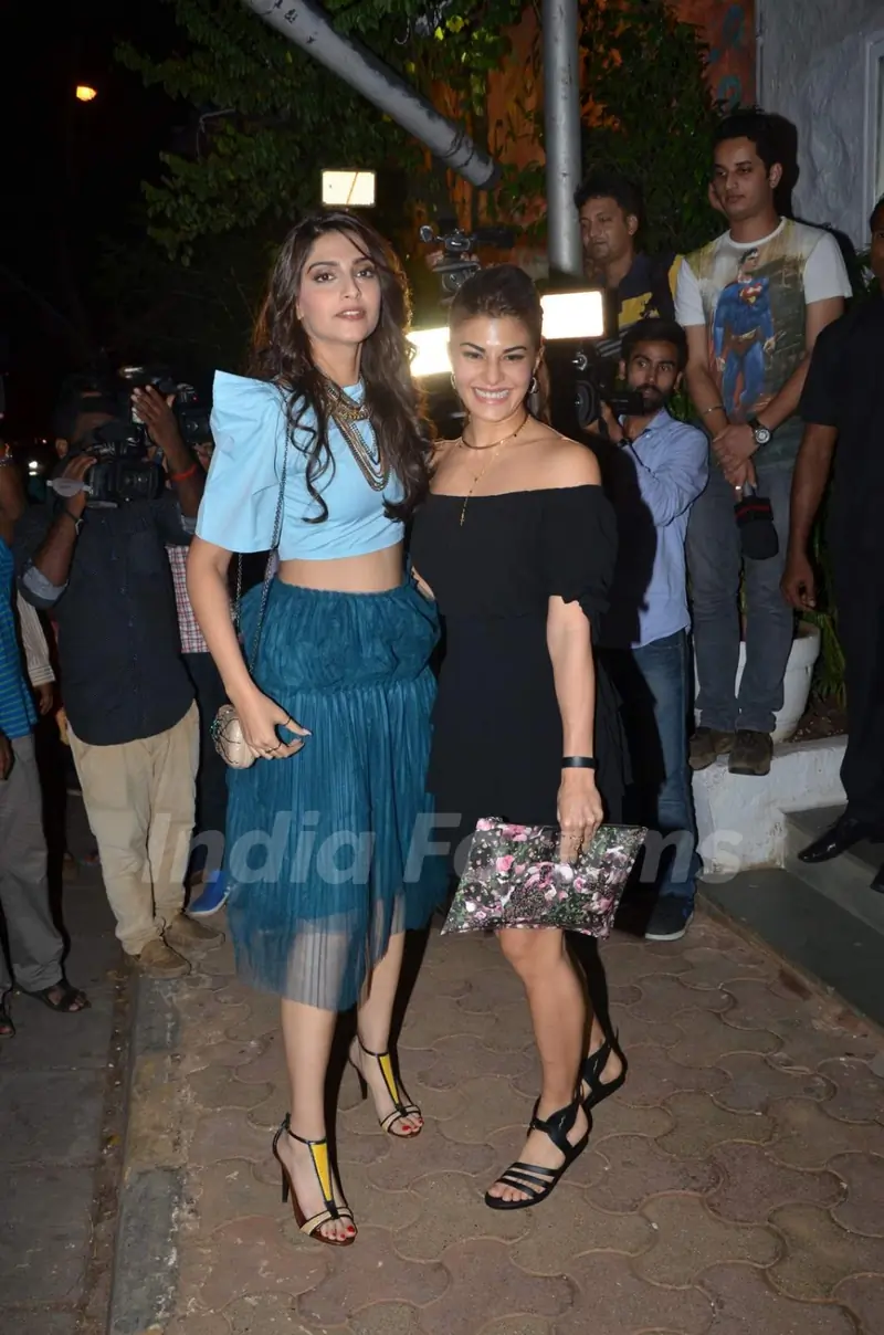 Sonam Kapoor and Jacqueline Fernandez at Success Bash of ABCD 2