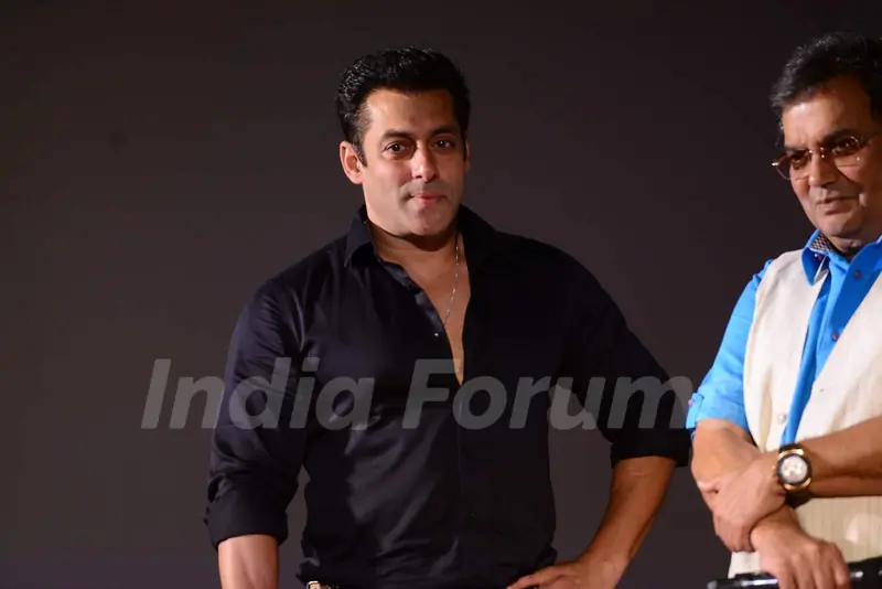 Salman Khan gives a dashing pose at the Trailer Launch of Hero