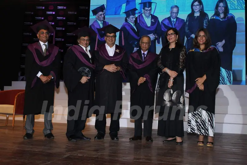 Zeenat Aman, Subhash Ghai and Kalyanji Virji Shah at Whistling Woods Convocation