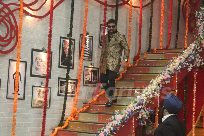 Ajaz Khan on the Sets of Comedy Classes