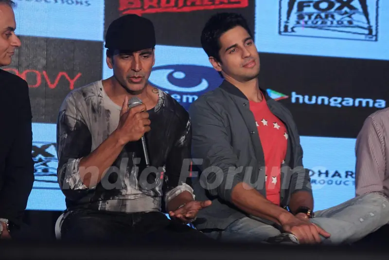 Akshay Kumar interacts with the audience at the Launch of Brothers 'Clash of Fighters' Mobile Game