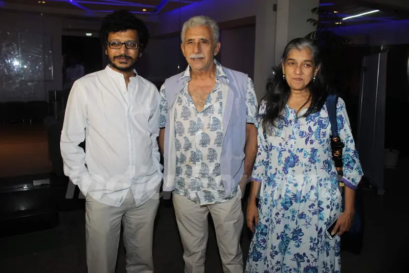 Naseeruddin Shah and Ratna Pathak Shah at Screening of Marathi Movie 'Highway'