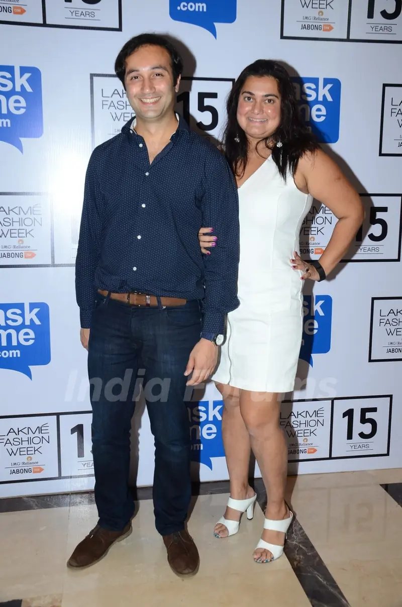 Aditya Hatkari and Divya Palat at Lakme Fashion Week Day 3