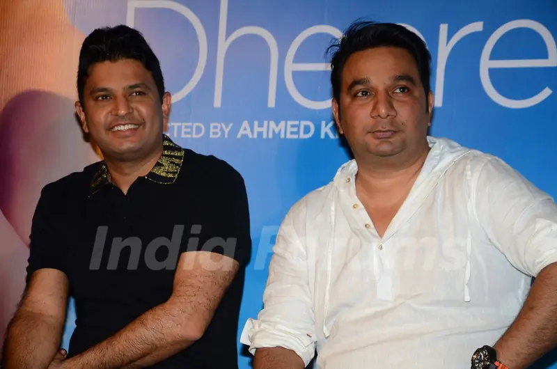 Bhushan Kumar and Ahmed Khan at Song Launch of 'Dheere Dheere Se'