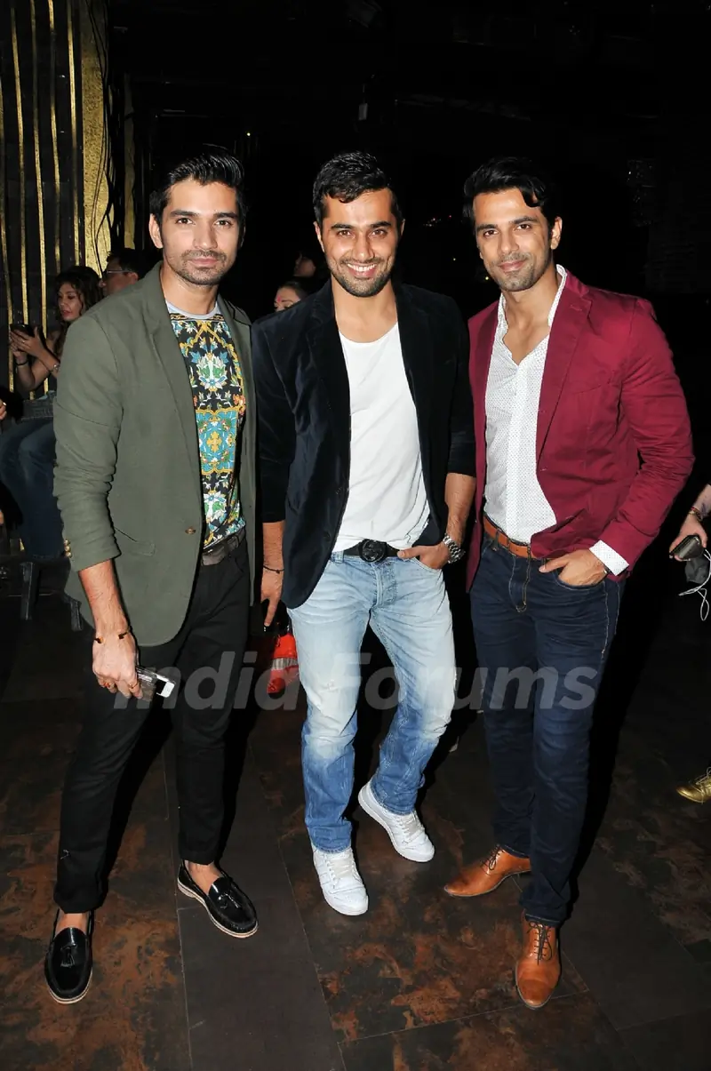 Vishal Singh, Vishal Karwal and Anuj Sachdev at Richa Sharma's Album Launch
