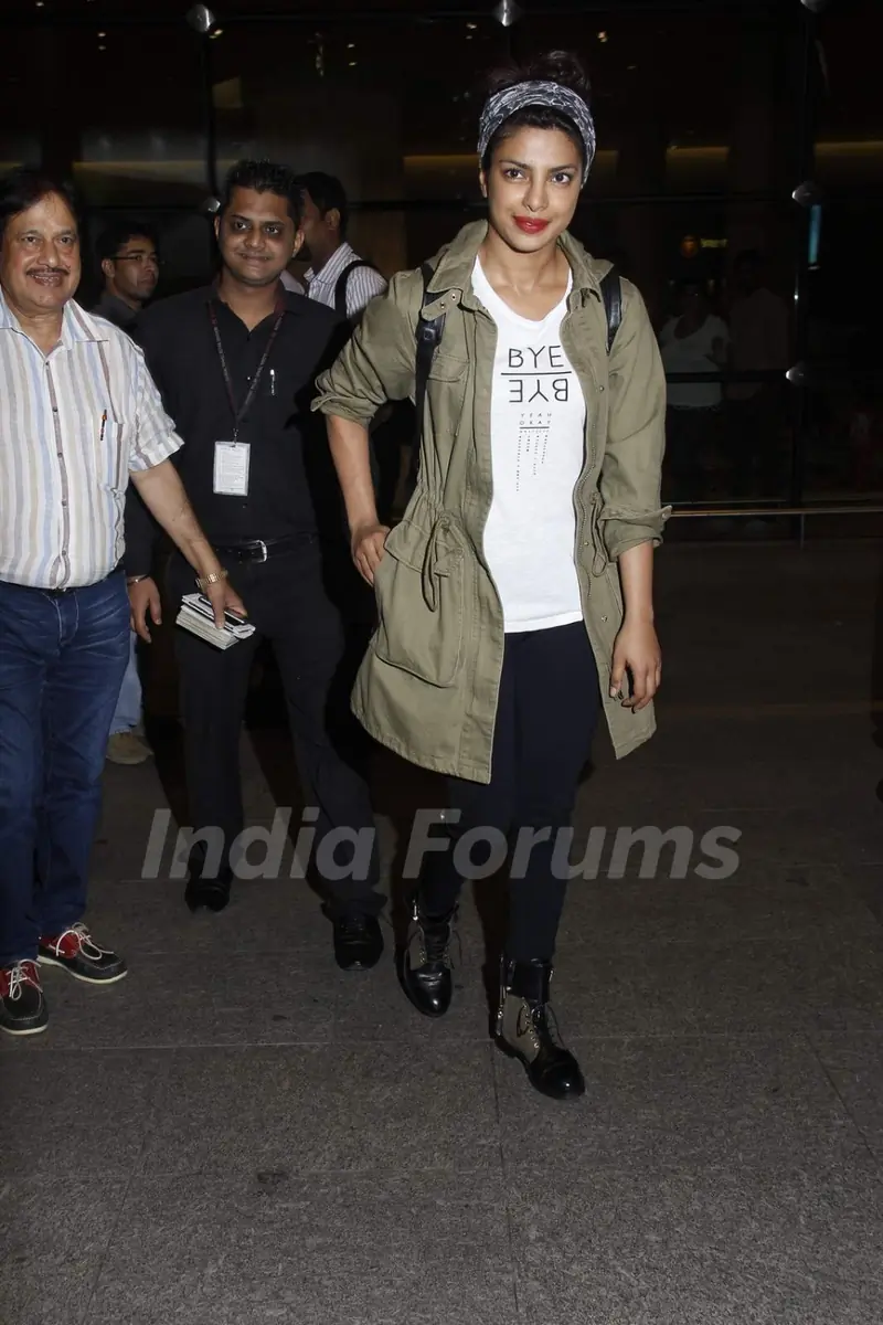 Priyanka Chopra Returns from Quantico Shoot