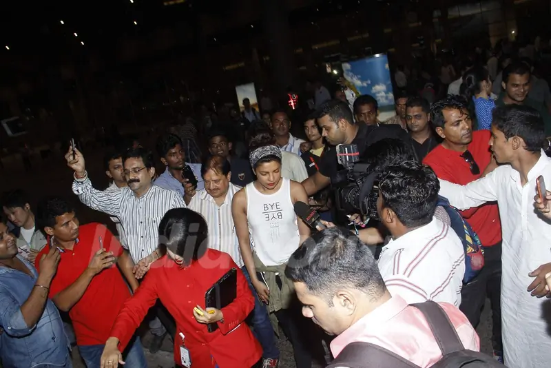 Priyanka Chopra Returns from Quantico Shoot