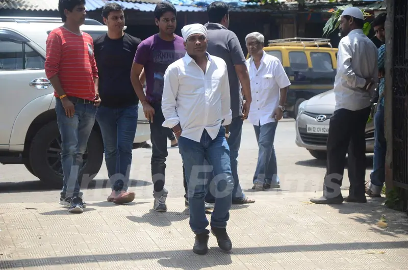 Sunil Pal at Aadesh Shrivastava's Funeral
