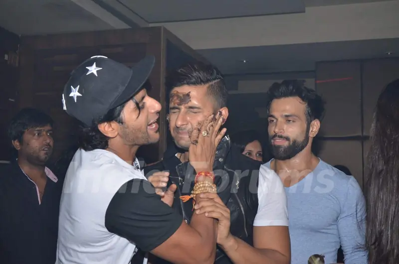 Karavir Bohra and Ravi Dubey at Sargun Mehta's Birthday Bash