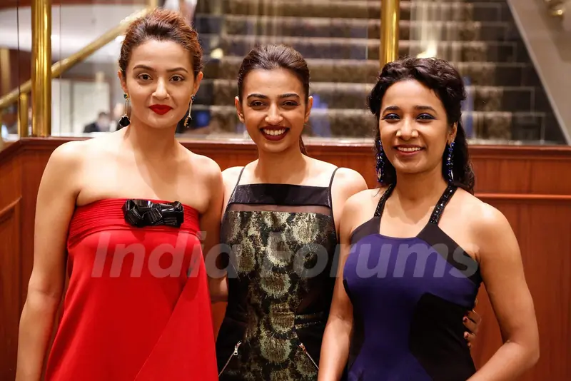 Surveen Chawla, Radhika Apte and Tannishtha Chatterjee at 'Parched' Premiere at TIFF