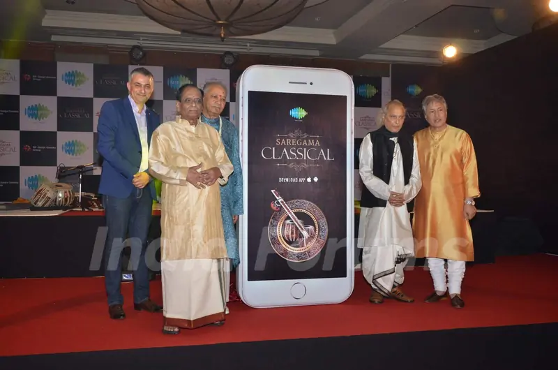 Pt. Jasraj, Balamuralikrishna, Amjad Ali Khan and Hariprasad Chaurasia at Launch Classical Music App