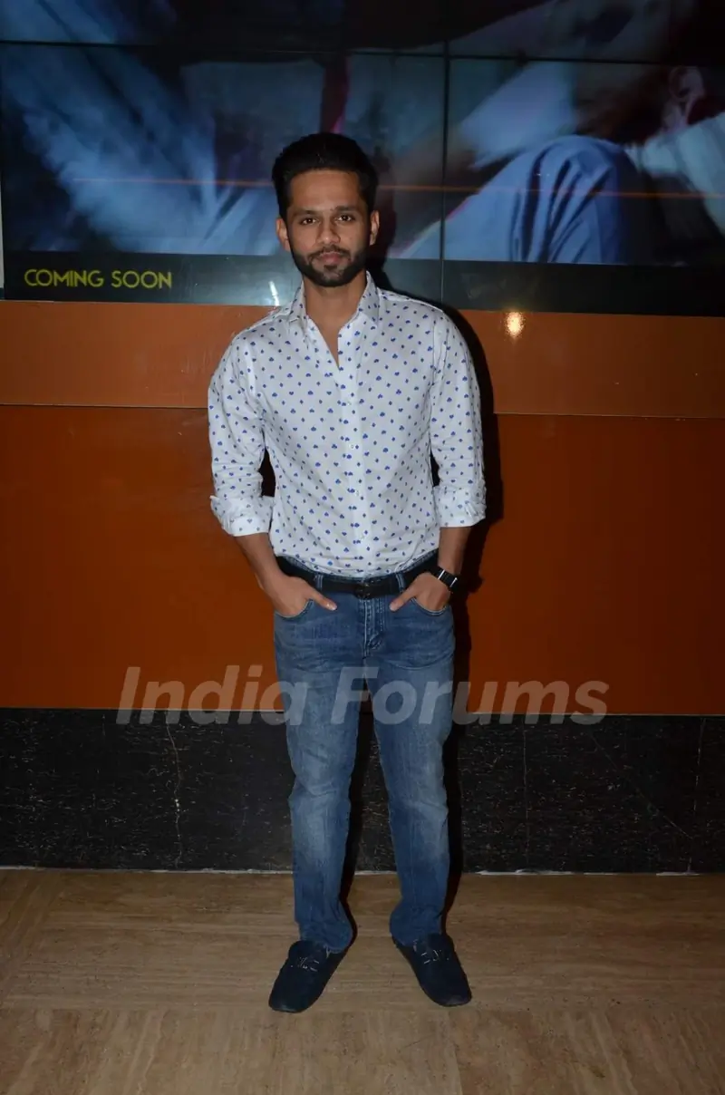 Rahul Vaidya at Screening of Kis Kisko Pyaar Karoon