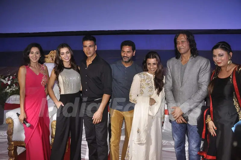 Team poses for the media at the Special Screening of Singh is Bling