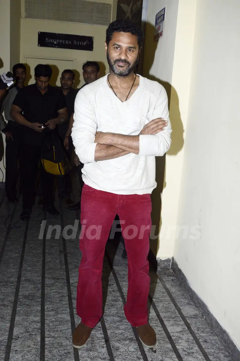 Prabhu Dheva poses for the media at PVR