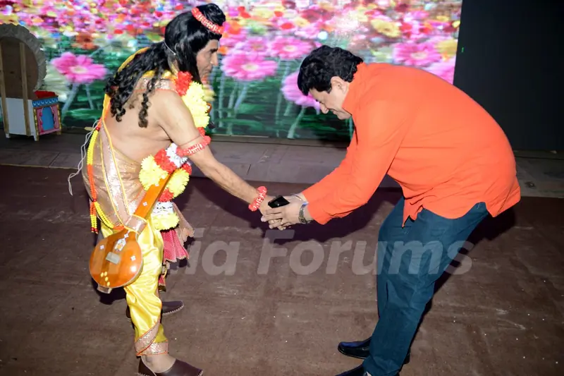 Asrani as Narayan With Gajendra Chauhan at Luv Kush - Ram Leela Rehearsals