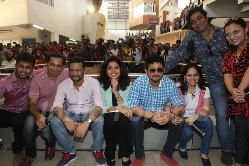 Swapnil Joshi, Mukta Barve and Satish Rajawade at Song Launch of 'Mumbai Pune Mumbai 2'