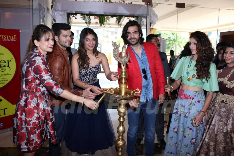 Wedding Pullav Team light the lamp at Glitter 2015
