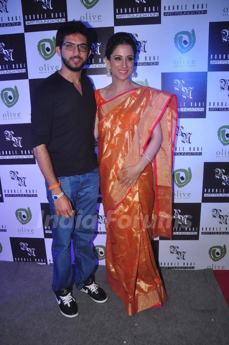 Aditya Thackeray at Rouble Nagi's Art Exhibition