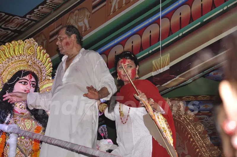 Sharbani Mukherjee at North Bombay Sarbojanin Durga Puja