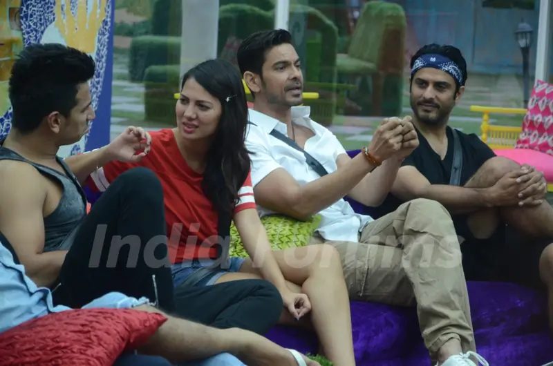 Bigg Boss Nau Day 15 - Prince Narula, Rochelle Rao, Keith Sequeira and Vikas Bhalla