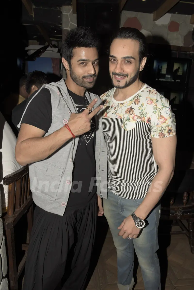 Angad Hasija and Giriraj Kabra at Rohit Verma's Birthday Bash