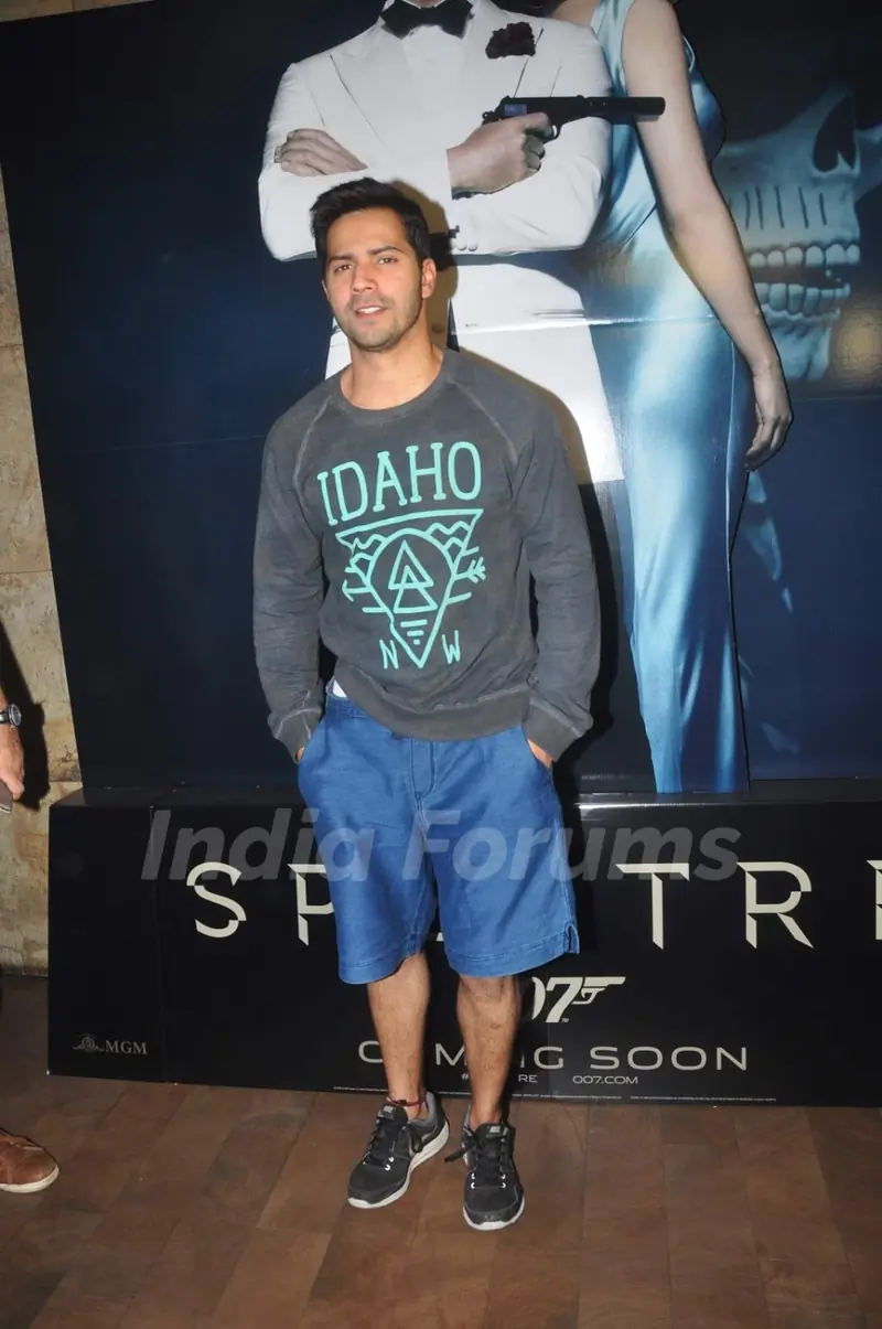 Varun Dhawan at Special Screening of Spectre