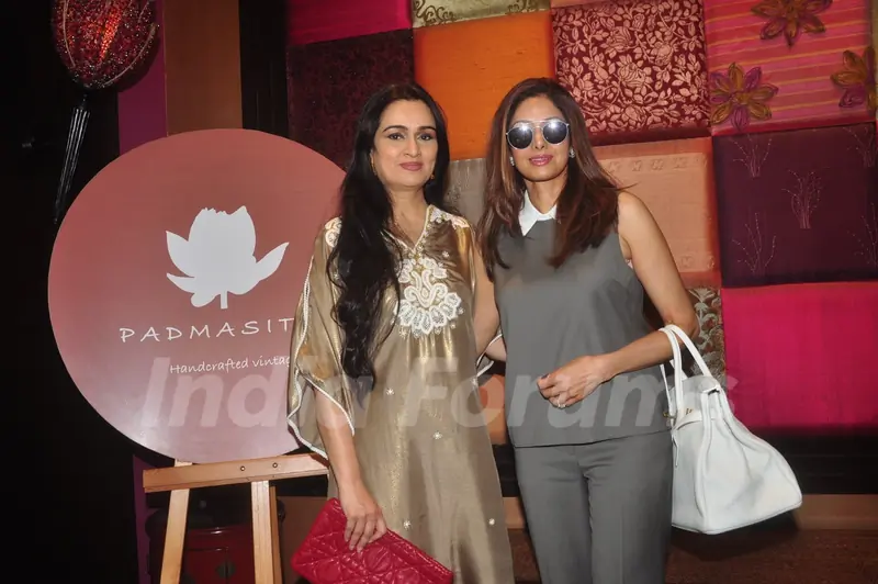 Sridevi and Padmini Kolhapure at Launch of Padmini Kolhapure's New Collection 'Padmasita'