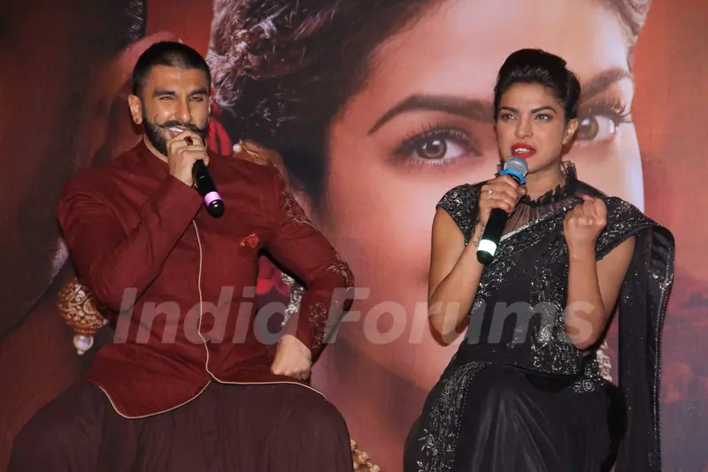 Priyanka Chopra and Ranveer Singh at Song Launch of Bajirao Mastani