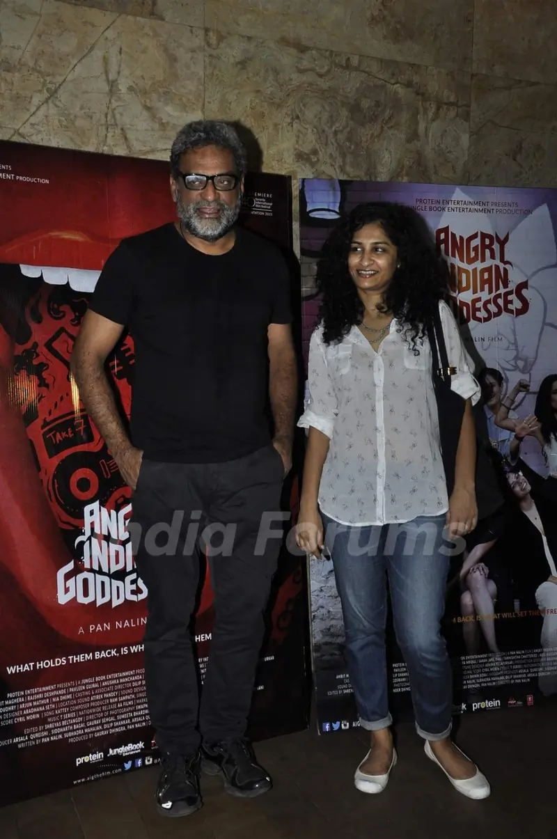 R Balki and Gauri Shinde at Screeening of Angry Indian Goddesses
