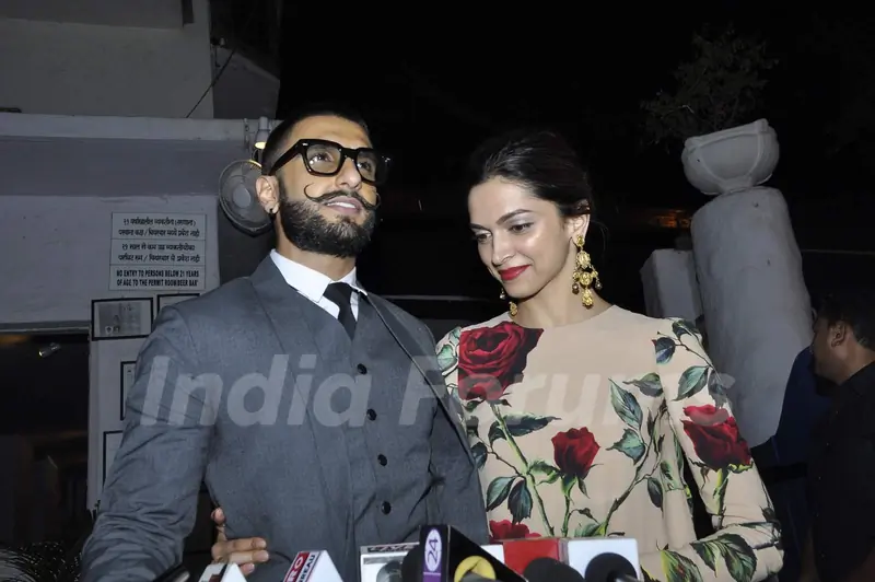 Ranveer Singh and Deepika Padukone at Success Bash of 'Tamasha'