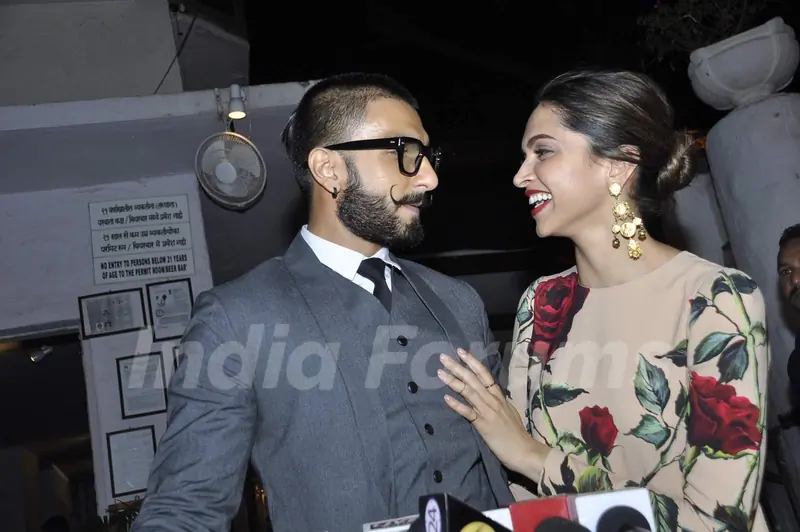 Ranveer Singh and Deepika Padukone at Success Bash of 'Tamasha'