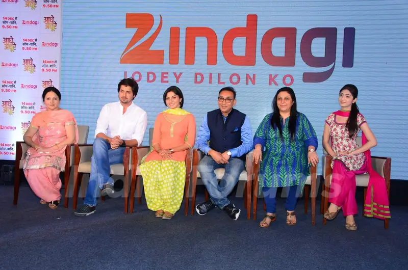 Lead Cast of 'Aadhe Adhoore' at the Show Launch on Zindagi