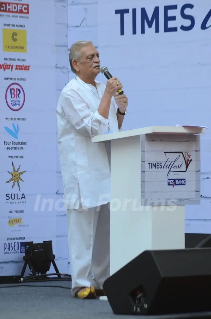 Gulzar at Times Litfest