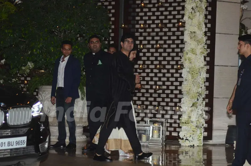 Prasoon Joshi was snapped at Mukesh and Nita Ambani's Bash
