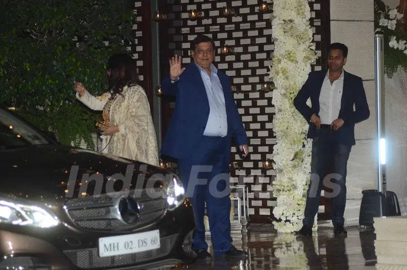 David Dhawan was snapped at Mukesh and Nita Ambani's Bash