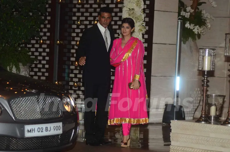 Akshay Kumar and Twinkle Khanna at Mukesh and Nita Ambani's Bash