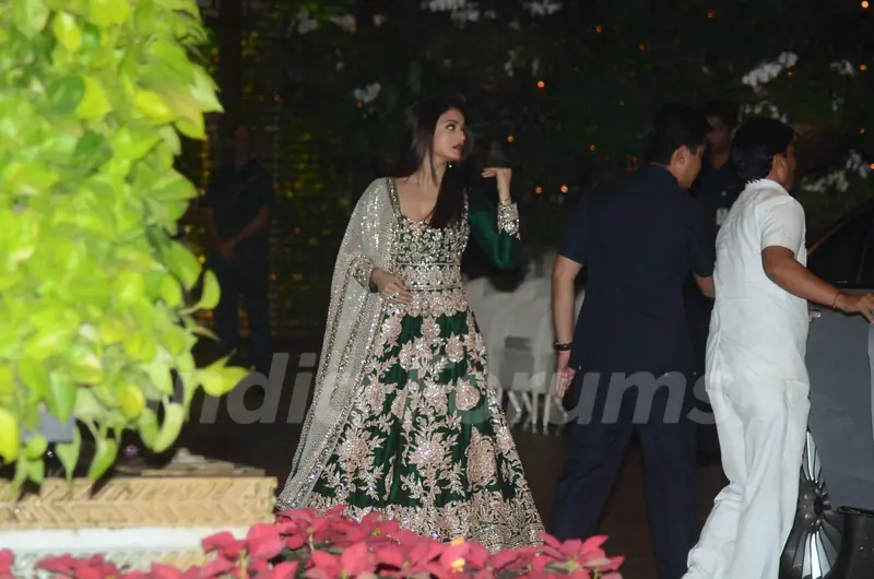 Aishwarya Rai Bachchan was snapped at Mukesh and Nita Ambani's Bash
