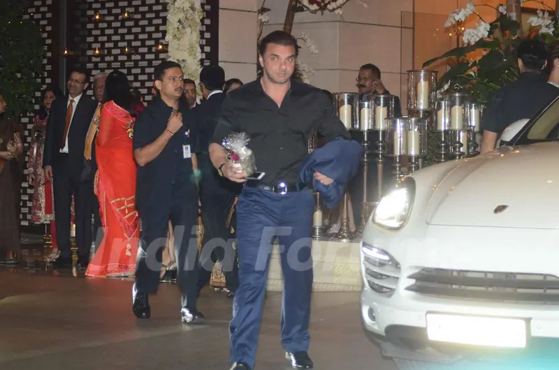 Sohail Khan was snapped at Mukesh and Nita Ambani's Bash