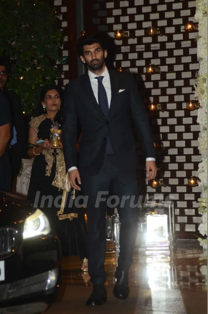 Aditya Roy Kapur was snapped at at Mukesh and Nita Ambani's Bash
