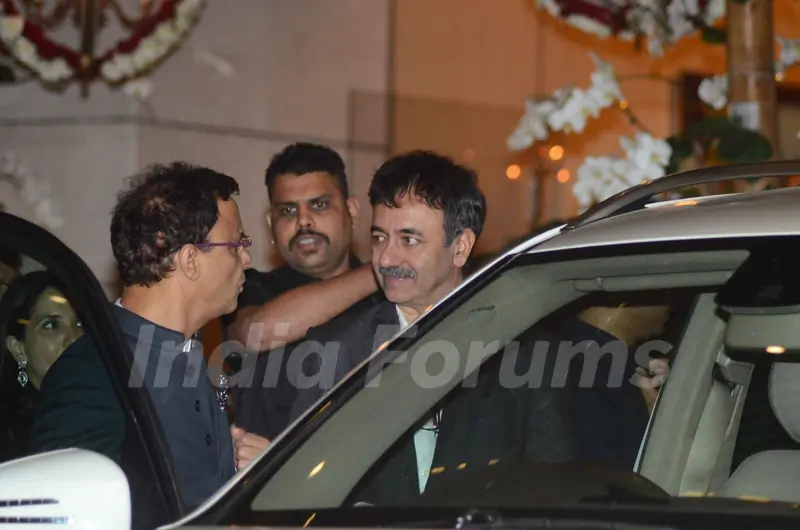 Rajkumar Hirani was snapped at Mukesh and Nita Ambani's Bash