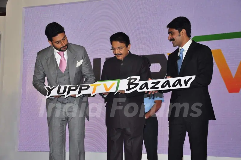 Abhishek Bachchan at Launch of 'Yupp TV Bazaar'
