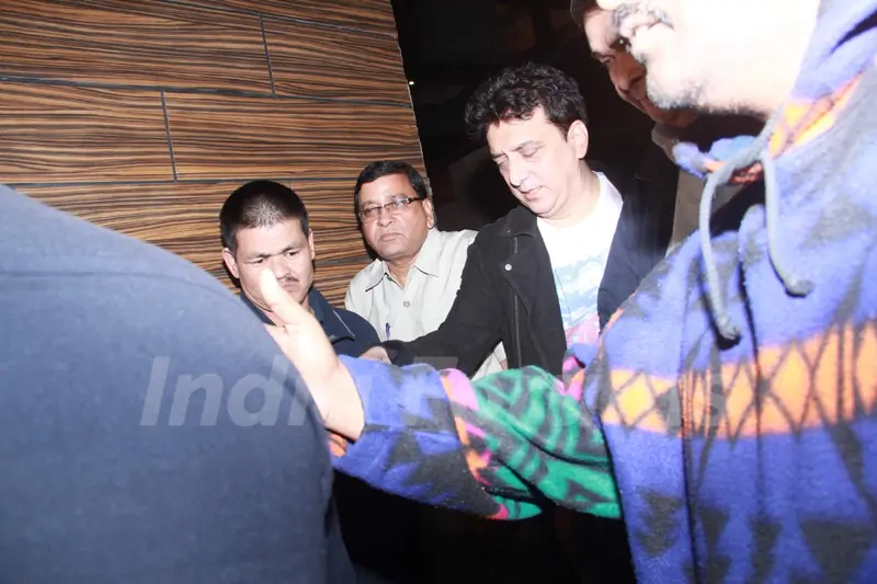 Sajid Nadiadwala was snapped at Aamir Khan's Dinner party