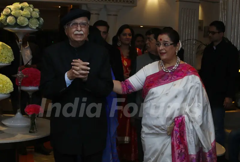 Shri L.K Advaniji and Poonam Sinha at Shatrughan Sinha's Book Launch - 'Anything but Khamosh'