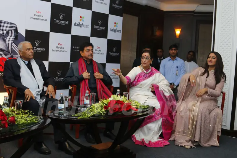Sonakshi, Poonam and Shatrughan Sinha at Book Launch of 'Anything but Khamosh'
