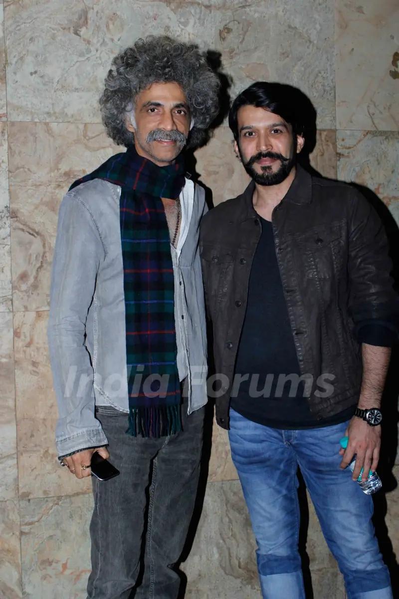 Makarand Deshpande and Anjum Sharma at Special Screening of Wazir