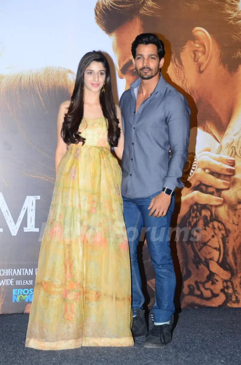 Harshvardhan Rane and Mawra Hocane at Music Launch of 'Sanam Teri Kasam'